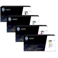 hp 658x full set original high capacity toners 4 pack
