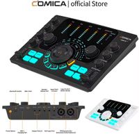 comica adcaster c2 interfaz de audio tarjeta de sonido para streamingpodcastinggrabacion mezclador de dj todo en uno para smartphone pc guitarra r