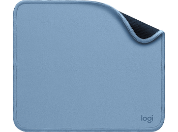 Alfombrilla ratón - Logitech Mouse Pad Studio Series, Base de goma antideslizante, Material resistente, Azul