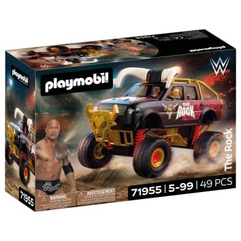 PLAYMOBIL WWE Rock Monster Truck, Juego de figuras +5 años - 71955