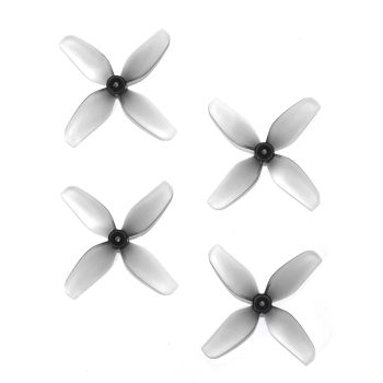 2 pares / 6 pares HQProp ultraligero 31mm 1.2X0.9X4 1209 hélice gris de 4 palas 1.0mm eje para dron RC FPV Whoop