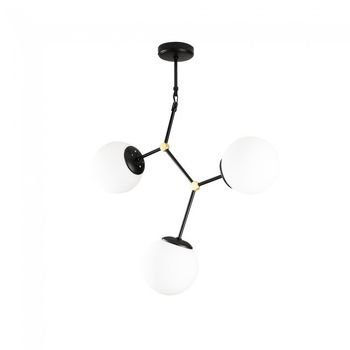 Lámpara de techo mulen negro (3 luces)