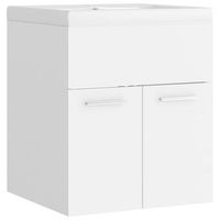 mueble con lavabo blanco madera de ingenieria vidaxl