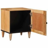 mesita de noche  armario de noche  mesa de noche natural 40 x 335 x 46 cm