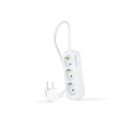 nanocable regleta de enchufes 3 tomas 14 m blanco