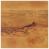 tablero de mesa cuadrado madera maciza de mango 60x60x25 cm vidaxl