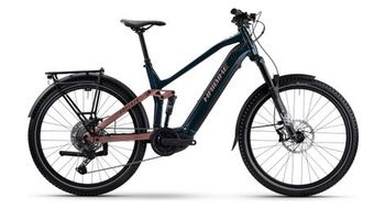 Haibike adventr 8 5 shimano 11v 600wh bosch 100 nm 27 5   bicicleta de montana electrica todo suspension azul cobre