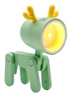 realpower 486259 lampara de mesa led verde