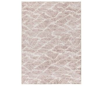 Alfombra abstracta impresa en beige class, 80x150 cm - atticgo