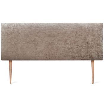 Dhome Cabecero De Lana Natural 135x105cm Con Patas Camas 120/135 - Marrón