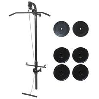 maquina de musculacion de pared con discos de peso 40 kg vidaxl