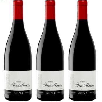 Artazu Pasos De San Martín Garnacha Tinto Con Crianza, Vino Ecológico De - Pack 3 Botellas 75 Cl - 14% Vol.