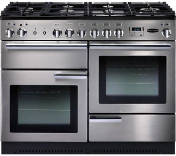 Rangemaster Professional 110 Gas Range Cooker - Stainless Steel, Stainless Steel
