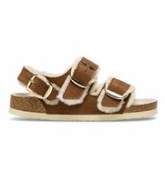 birkenstock para mujer 1025455 sandalias milano big buckle ajuste estrecho marron 39 plano hebilla casual