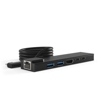 Hub USB-C Compulocks HUB01 HDMI RJ-45 USB 3.2 Negro 1 m