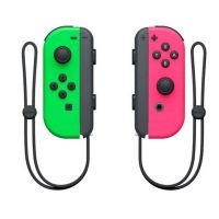 nintendo switch joy-con set izquierdaderecha verde neonrosa neon