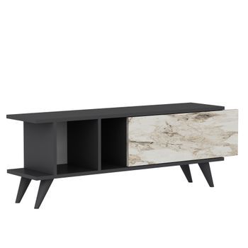 Mueble Tv Liberty Antracita Mármol