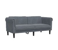 sofa de 2 plazas - sofa de salon - sofa moderno terciopelo gris oscuro