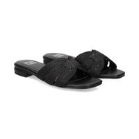 bibi lou sandalias planas mujer - negro talla 40