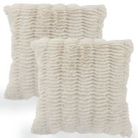funda de cojin arnia crema 45x45 cm 2 piezas