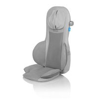 respaldo de masaje mcg 820 silver shiatsu con funcion de calor relajante para la zona lumbar medisana
