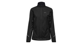Chaqueta de running gore wear r3 parcial gore tex infinium mujer negra