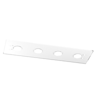 lampara de techo rectangular toplight path de 4 luces con casquillo gx53 estructura blanca diseno moderno 80x20x3cm