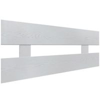 dhome cabecero blanco rustico 105cm horizontal estilo valla madera reciclada dm herrajes incluidos 105cm horizontal valla blanco rustico