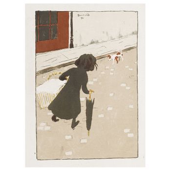 Legendarte - Cuadro Lienzo, Impresión Digital - La Pequeña Lavandera - Pierre Bonnard - Decoración Pared Cm. 50x70