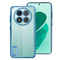 carcasa cool para xiaomi redmi note 14 pro 5g  note 14 pro plus 5g  poco x7 borde metalizado azul