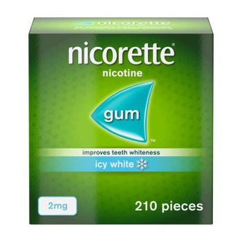 Nicorette Gum 2mg Icy White - 210 Pieces