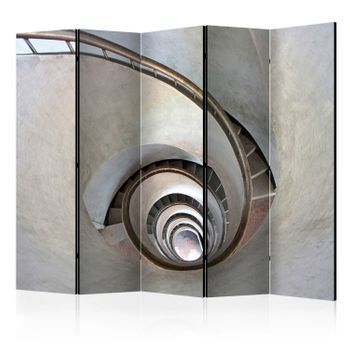 Biombo - White Spiral Stairs Ii (225x172 Cm)