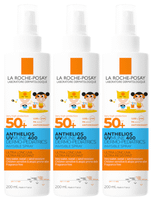 la roche posay anthelios uv-mune 400 dermopediatrics spray spf50 3x200 ml