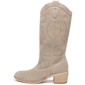 NeroGiardini Botines Velour Tr Basilea 828 Natur para mujer