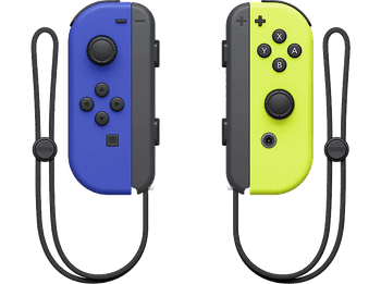 Mando Nintendo Switch - Joy-Con Set, Switch, Izquierda y Derecha, Vibración HD, Azul Amarillo Neón