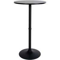 mesa alta redonda 60 cm de diametro madera negronegro o 60 cm clp