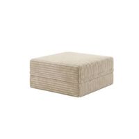sofa modular puff convertible terciopelo a rayas  beige