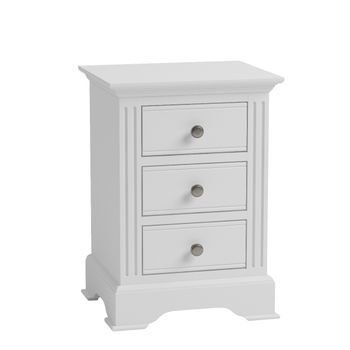 Grace Large White Bedside Table