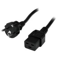 startechcom cable de 2m de alimentacian de ordenador 16awg eu schuko a c19 16a 250v cable de alimentacian de repuesto impresora para fuente de alimentacian cable para europa ul