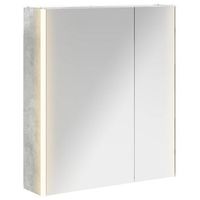 armario con espejo de bano  mueble de bano gris concreto 635 x 155 x 70 cm
