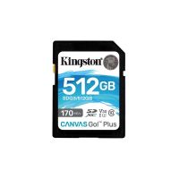 kingston canvas go plus sdxc 512gb uhs-i u3 v30 clase 10