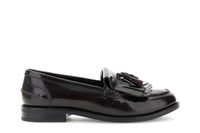 mocasines de piel cepillada con flecos bordeaux 36