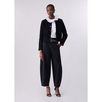 liu jo pantalones pantalones balloon con cinturon bordada para mujer