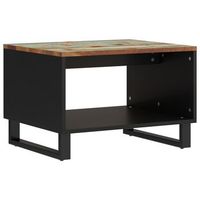 mesa de cafe - mesa de centro de madera maciza reciclada 60x50x40 cm