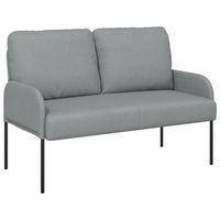 sofas con cojin 110cm gris claro madera contrachapada vidaxl