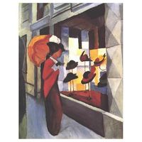 legendarte - cuadro lienzo impresion digital - sombrereria - august macke - decoracion pared cm 60x80