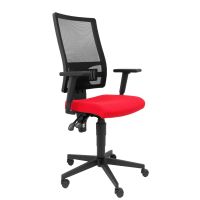 piqueras y crespo povedilla silla respaldo malla negro asiento bali rojo