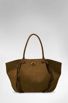 Bolso Tote De Ante Allegra