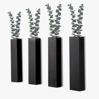 jarron de flores secas de madera negra de estilo lujoso y moderno para uso en interiores y exteriores adecuado para sala de estar estudio cafeteria pasteleria decoracion de paredes