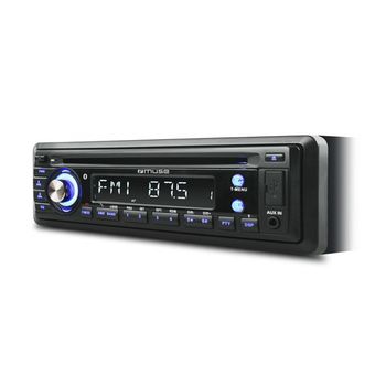 Detachable Front Car Radio CD Player With Bluetooth & USB / SD Card Black CD